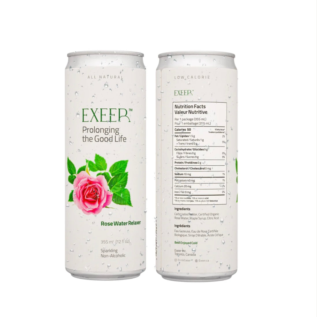 Exeer Sparkling Rose Water Relaxer